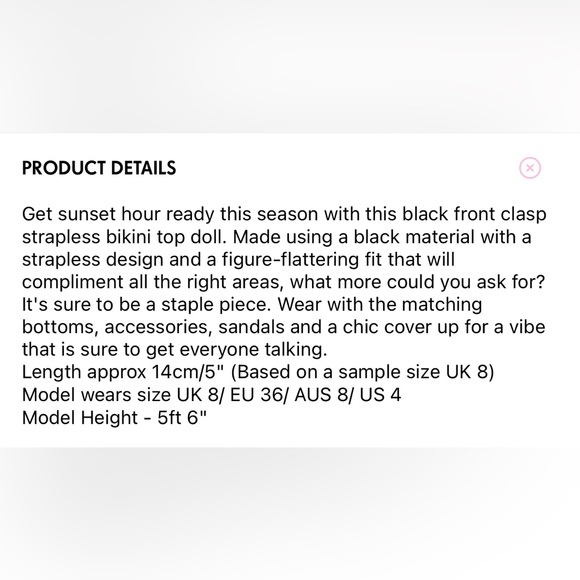 NWT 🔥❤️ Pretty Little Thing Bikini | PLT | Strapless Bikini - Picture 9 of 11